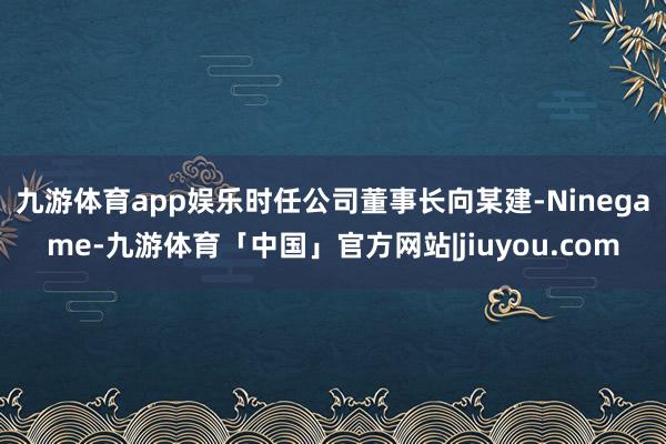 九游体育app娱乐　　时任公司董事长向某建-Ninegame-九游体育「中国」官方网站|jiuyou.com